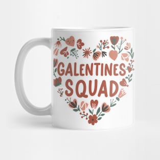 Cute Galentine's Day Squad Gang Girls Valentine 2024 Funny Mug